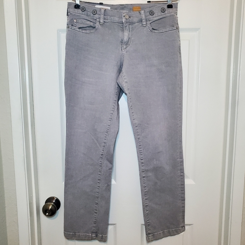 ANTHROPOLOGIE Pilcro Letterpress Jeans Gray Sz 27